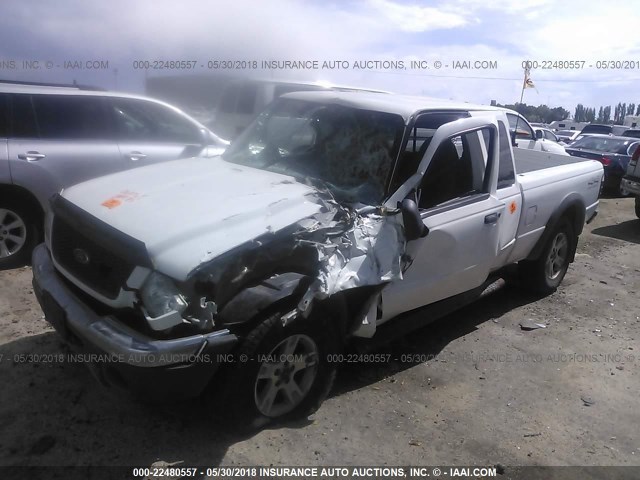 1FTZR45E62PB74447 - 2002 FORD RANGER SUPER CAB WHITE photo 2