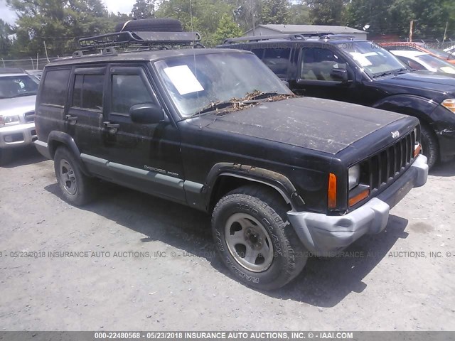 1J4FF68SXXL630922 - 1999 JEEP CHEROKEE SPORT/CLASSIC BLACK photo 1