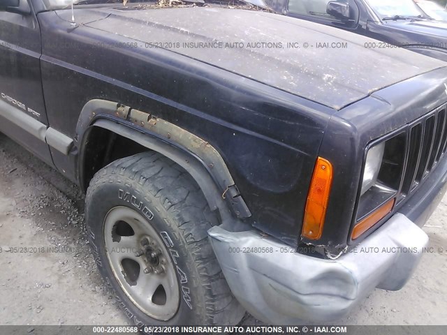 1J4FF68SXXL630922 - 1999 JEEP CHEROKEE SPORT/CLASSIC შავი ფოტო 6