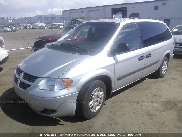 1D4GP24R55B289955 - 2005 DODGE GRAND CARAVAN SE SILVER photo 2