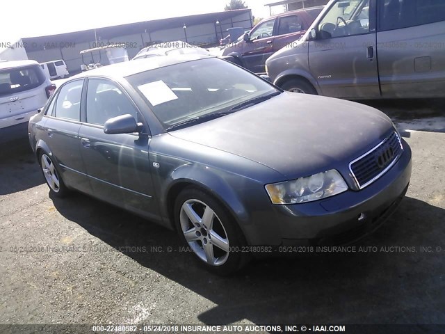 WAULC68E33A267698 - 2003 AUDI A4 1.8T QUATTRO GRAY photo 1