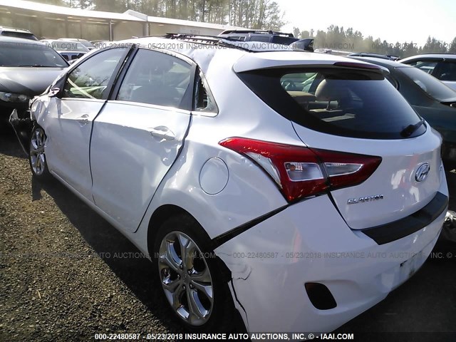 KMHD35LH7EU159844 - 2014 HYUNDAI ELANTRA GT WHITE photo 3