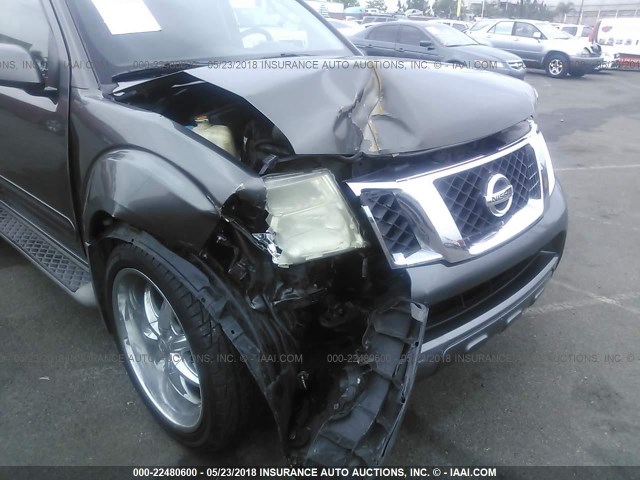 5N1AR18U68C658886 - 2008 NISSAN PATHFINDER S/LE/SE GRAY photo 6