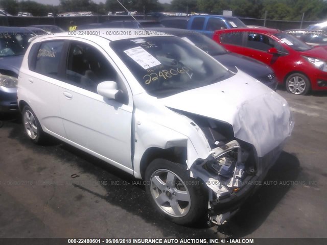 KL1TD66617B723846 - 2007 CHEVROLET AVEO LS WHITE photo 1