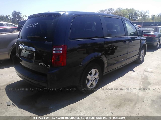 2D4RN4DE1AR143412 - 2010 DODGE GRAND CARAVAN SE Dark Blue photo 4