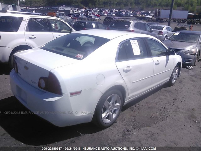 1G1ZA5E1XBF329297 - 2011 CHEVROLET MALIBU LS თეთრი ფოტო 4