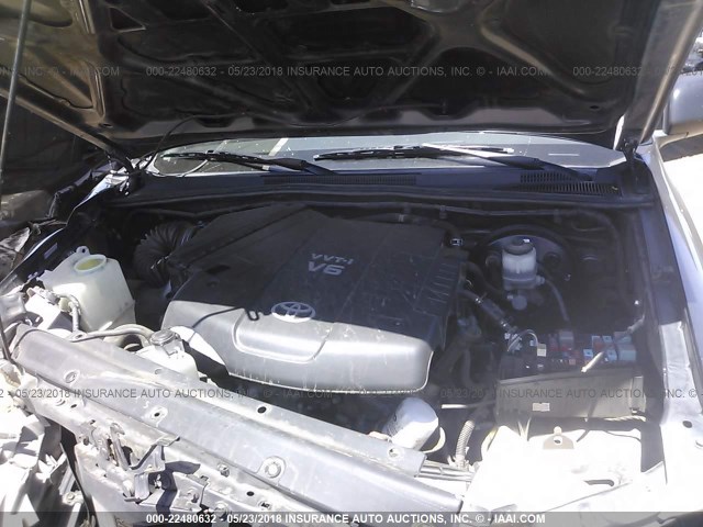 3TMJU62N39M081736 - 2009 TOYOTA TACOMA DOUBLE CAB PRERUNNER GRAY photo 10