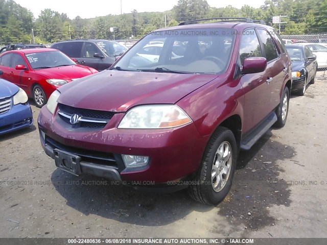 2HNYD18632H505299 - 2002 ACURA MDX TOURING BURGUNDY photo 6