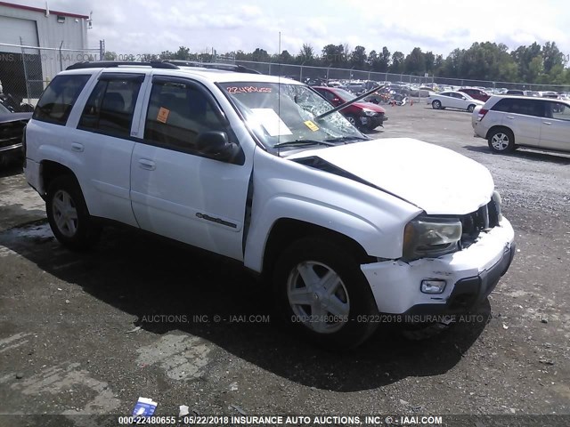 1GNDT13S432372162 - 2003 CHEVROLET TRAILBLAZER  WHITE photo 1