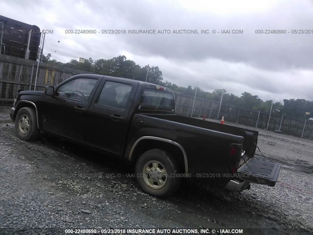 1GTCS136868169495 - 2006 GMC CANYON BLACK photo 3