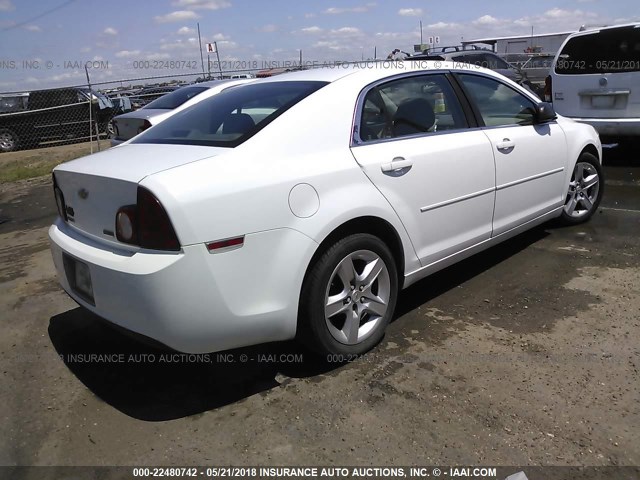 1G1ZA5E04AF232604 - 2010 CHEVROLET MALIBU LS 白色 照片 4