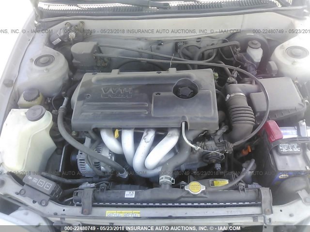 1NXBR12E5YZ375816 - 2000 TOYOTA COROLLA VE/CE/LE 银色 照片 10
