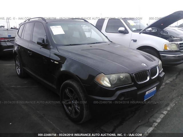 WBXPA73424WB23651 - 2004 BMW X3 2.5I BLACK photo 1