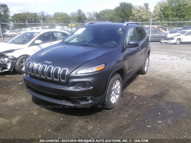 1C4PJMCB6FW715175 - 2015 JEEP CHEROKEE LATITUDE GRAY photo 2