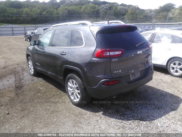 1C4PJMCB6FW715175 - 2015 JEEP CHEROKEE LATITUDE GRAY photo 3