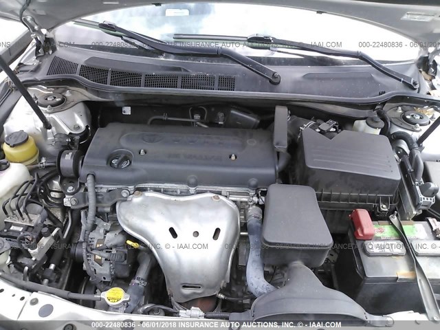 4T1BE46K28U214367 - 2008 TOYOTA CAMRY CE/LE/XLE/SE SILVER photo 10