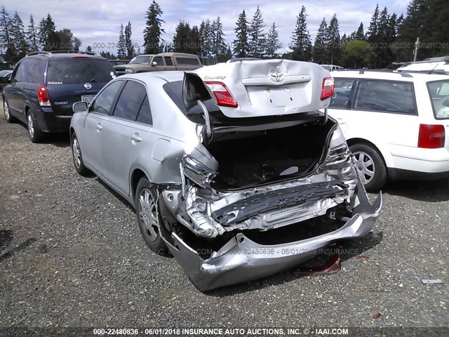4T1BE46K28U214367 - 2008 TOYOTA CAMRY CE/LE/XLE/SE SILVER photo 3