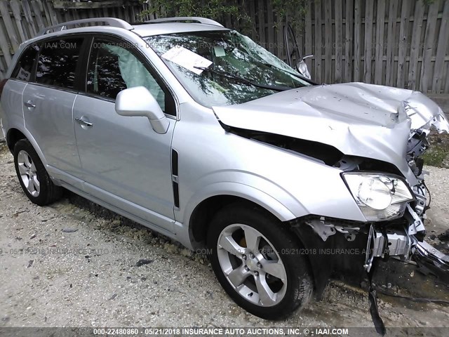 3GNAL4EKXDS557100 - 2013 CHEVROLET CAPTIVA LTZ SILVER photo 1