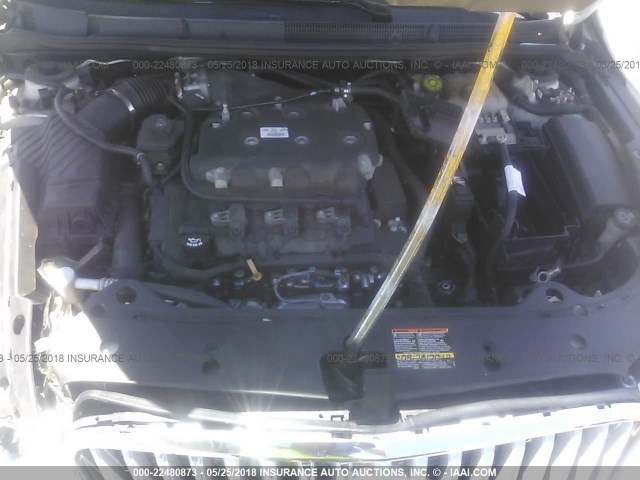 1G4GE5GV4AF168099 - 2010 BUICK LACROSSE CXS WHITE photo 10