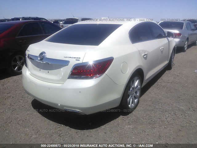 1G4GE5GV4AF168099 - 2010 BUICK LACROSSE CXS WHITE photo 4