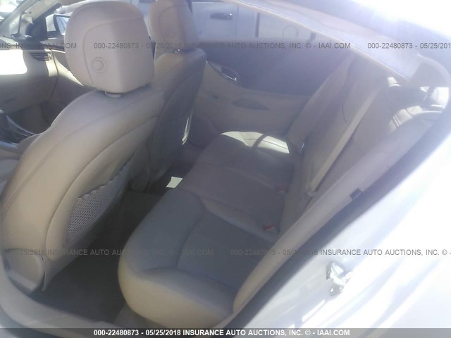 1G4GE5GV4AF168099 - 2010 BUICK LACROSSE CXS WHITE photo 8