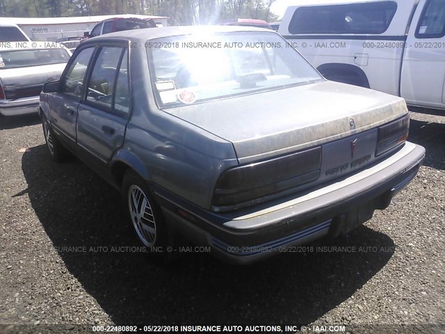 1G2JB51K3K7605060 - 1989 PONTIAC SUNBIRD LE GRAY photo 3