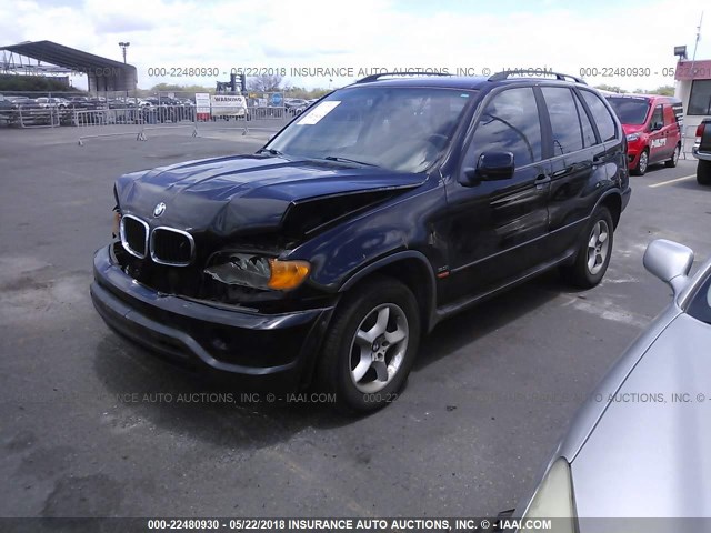 5UXFA53553LV98163 - 2003 BMW X5 3.0I BLACK photo 2