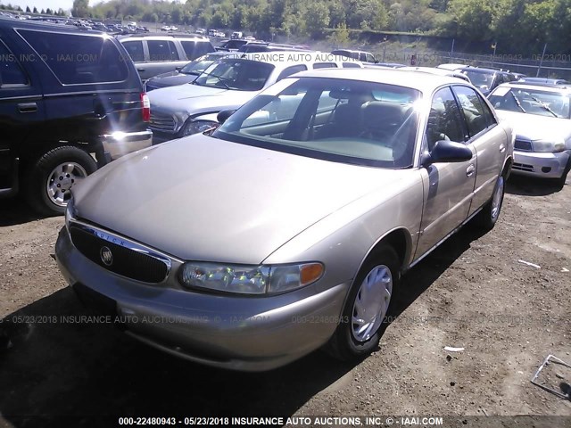 2G4WS52J641187757 - 2004 BUICK CENTURY CUSTOM GOLD photo 2