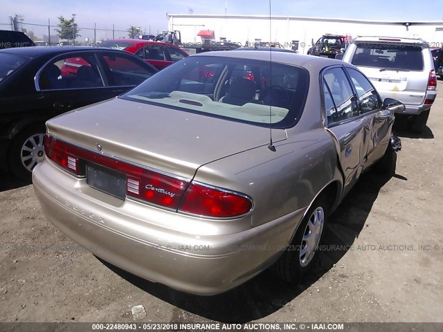 2G4WS52J641187757 - 2004 BUICK CENTURY CUSTOM GOLD photo 4