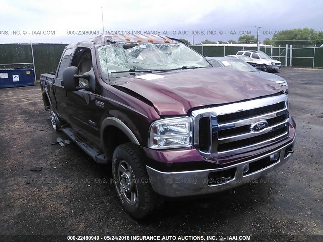 1FTSW21PX6EA30746 - 2006 FORD F250 SUPER DUTY MAROON photo 1