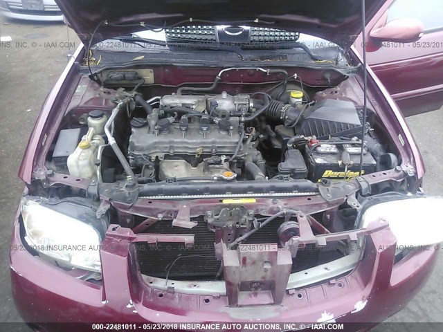 3N1CB51D55L512811 - 2005 NISSAN SENTRA 1.8/1.8S BURGUNDY photo 10