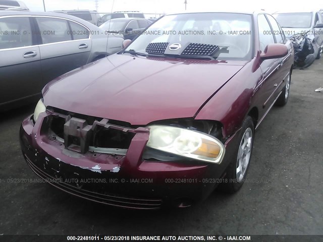 3N1CB51D55L512811 - 2005 NISSAN SENTRA 1.8/1.8S BURGUNDY photo 2