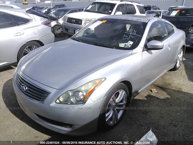 JN1CV6EK1AM102674 - 2010 INFINITI G37 SPORT SILVER photo 2