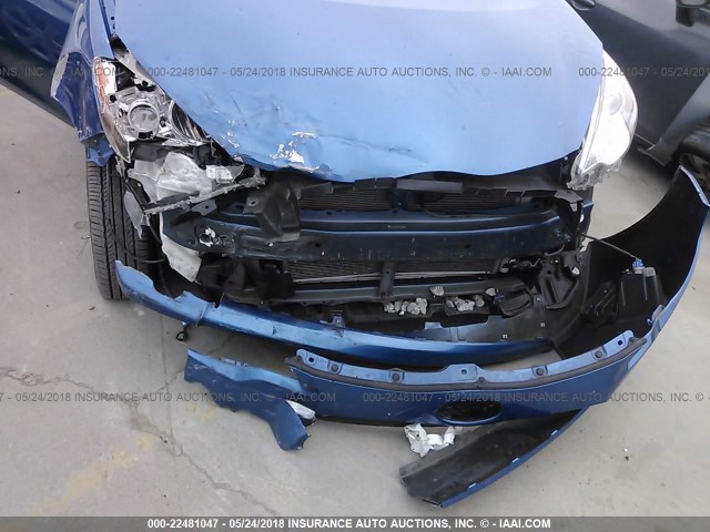 JTDKDTB35E1569935 - 2014 TOYOTA PRIUS C BLUE photo 6