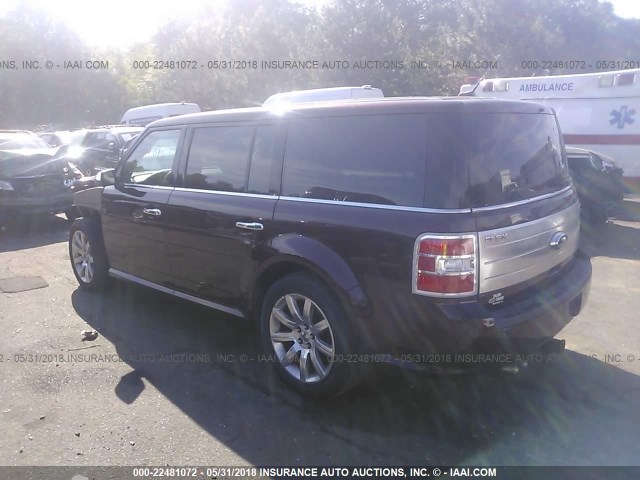 2FMDK53C89BA28084 - 2009 FORD FLEX LIMITED BURGUNDY photo 3