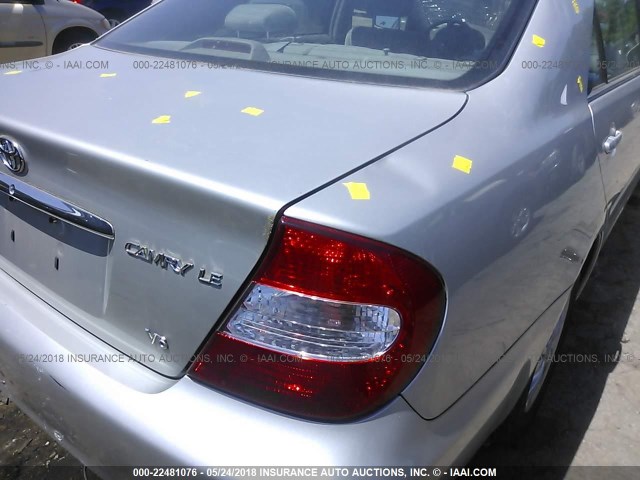 4T1BF30K34U567565 - 2004 TOYOTA CAMRY LE/XLE/SE 银色 照片 6