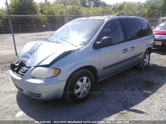 1A4GP45R76B620683 - 2006 CHRYSLER TOWN & COUNTRY  BLUE photo 2