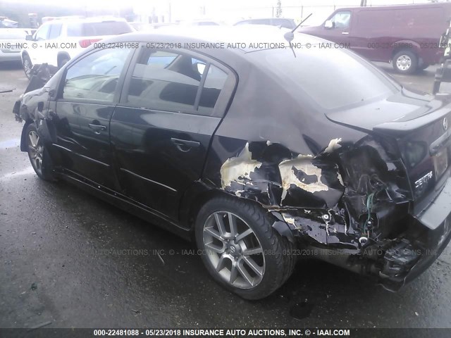 3N1CB61E27L693786 - 2007 NISSAN SENTRA SE-R SPEC V BLACK photo 6