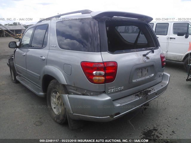 5TDZT38A32S123448 - 2002 TOYOTA SEQUOIA LIMITED TAN photo 3