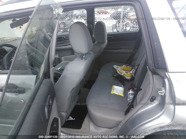 JF1SG63628H705893 - 2008 SUBARU FORESTER 2.5X SILVER photo 8