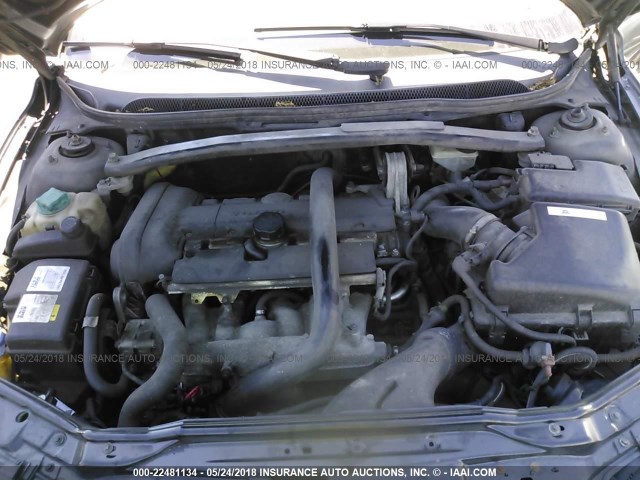 YV1RS592262517553 - 2006 VOLVO S60 2.5T GRAY photo 10