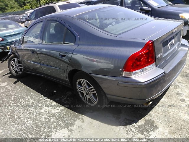 YV1RS592262517553 - 2006 VOLVO S60 2.5T GRAY photo 3