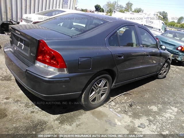 YV1RS592262517553 - 2006 VOLVO S60 2.5T GRAY photo 4