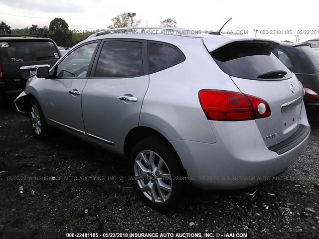 JN8AS5MV5CW412776 - 2012 NISSAN ROGUE S/SV SILVER photo 3