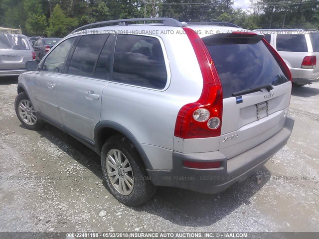 YV4CZ852761240383 - 2006 VOLVO XC90 V8 SILVER photo 3