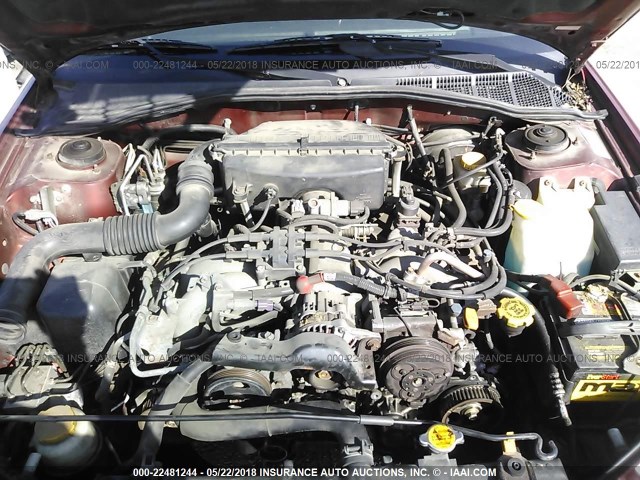 4S3BE635837208546 - 2003 SUBARU LEGACY L/L SPECIAL RED photo 10