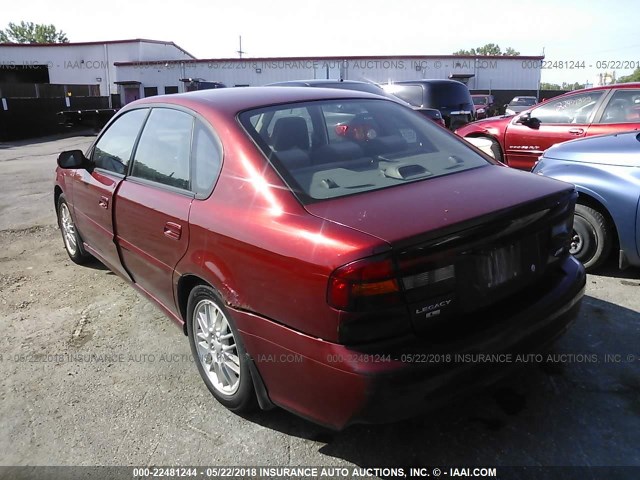 4S3BE635837208546 - 2003 SUBARU LEGACY L/L SPECIAL RED photo 3