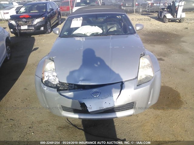 JN1AZ36A14M253809 - 2004 NISSAN 350Z ROADSTER SILVER photo 6