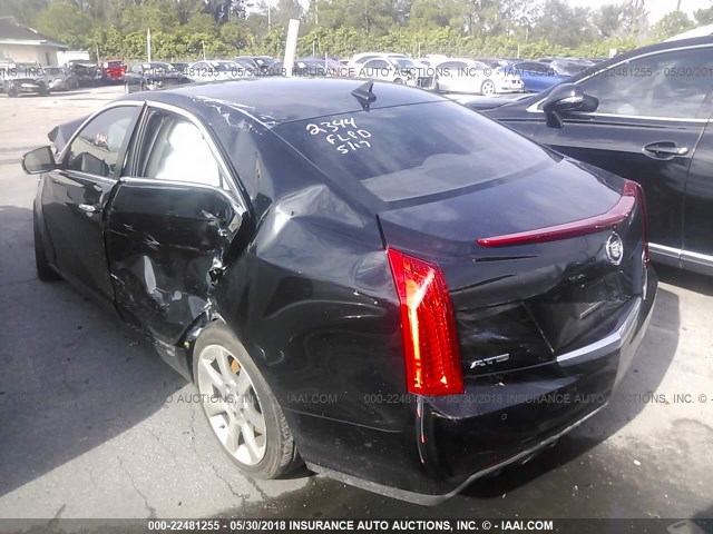 1G6AB5RX4D0132344 - 2013 CADILLAC ATS LUXURY BLACK photo 3