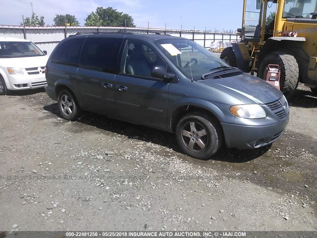 2D4GP44L35R476829 - 2005 DODGE GRAND CARAVAN SXT BLUE photo 1